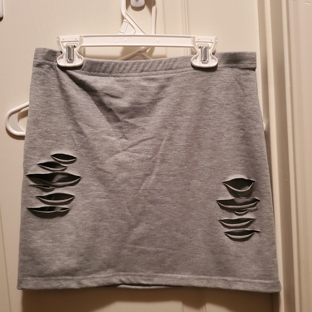 Gray shein skirt